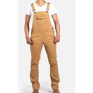Dovetail Workwear Freshley Overalls Women Size 6 NWT Saddle Brown Canvas